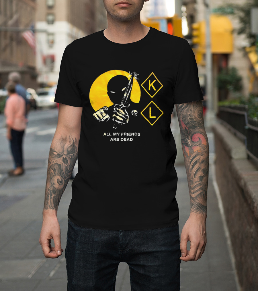 Knocked Loose K L All My Friends Are Dead Knife Fist T-Shirt