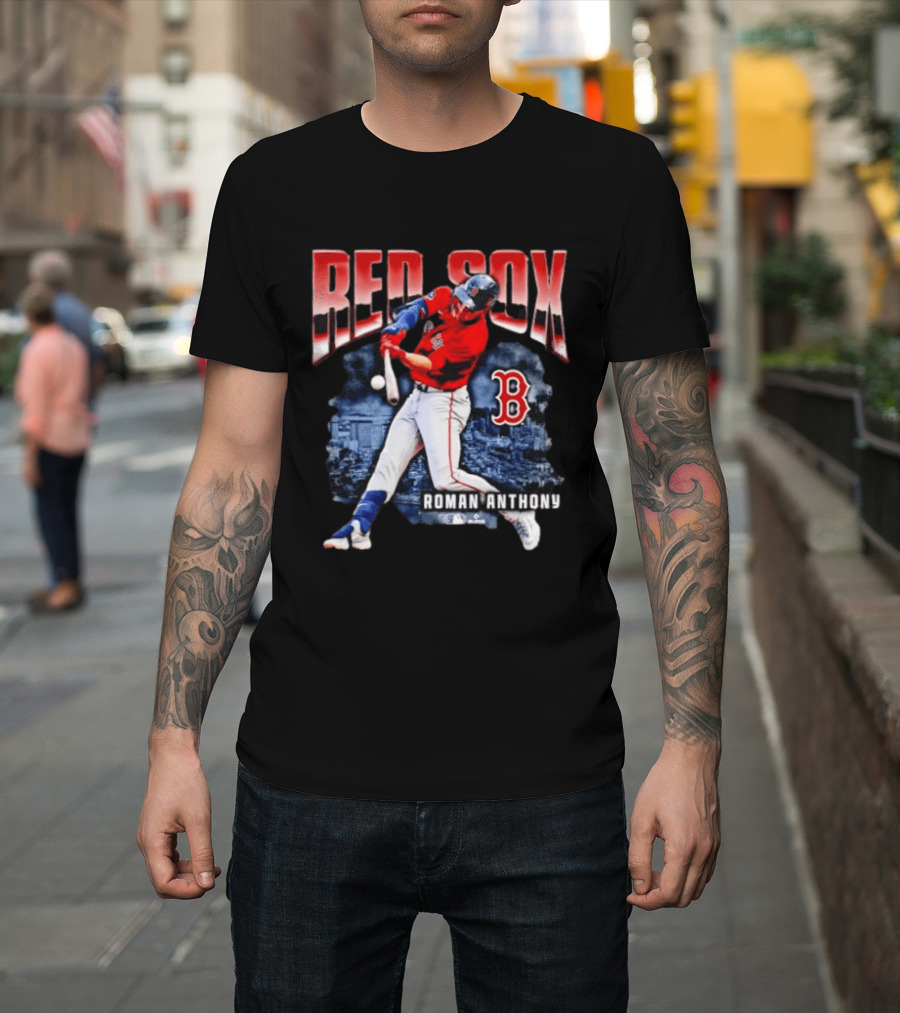 Red Sox Roman Anthony Boston MLB Players Iconic Baseball T-Shirt