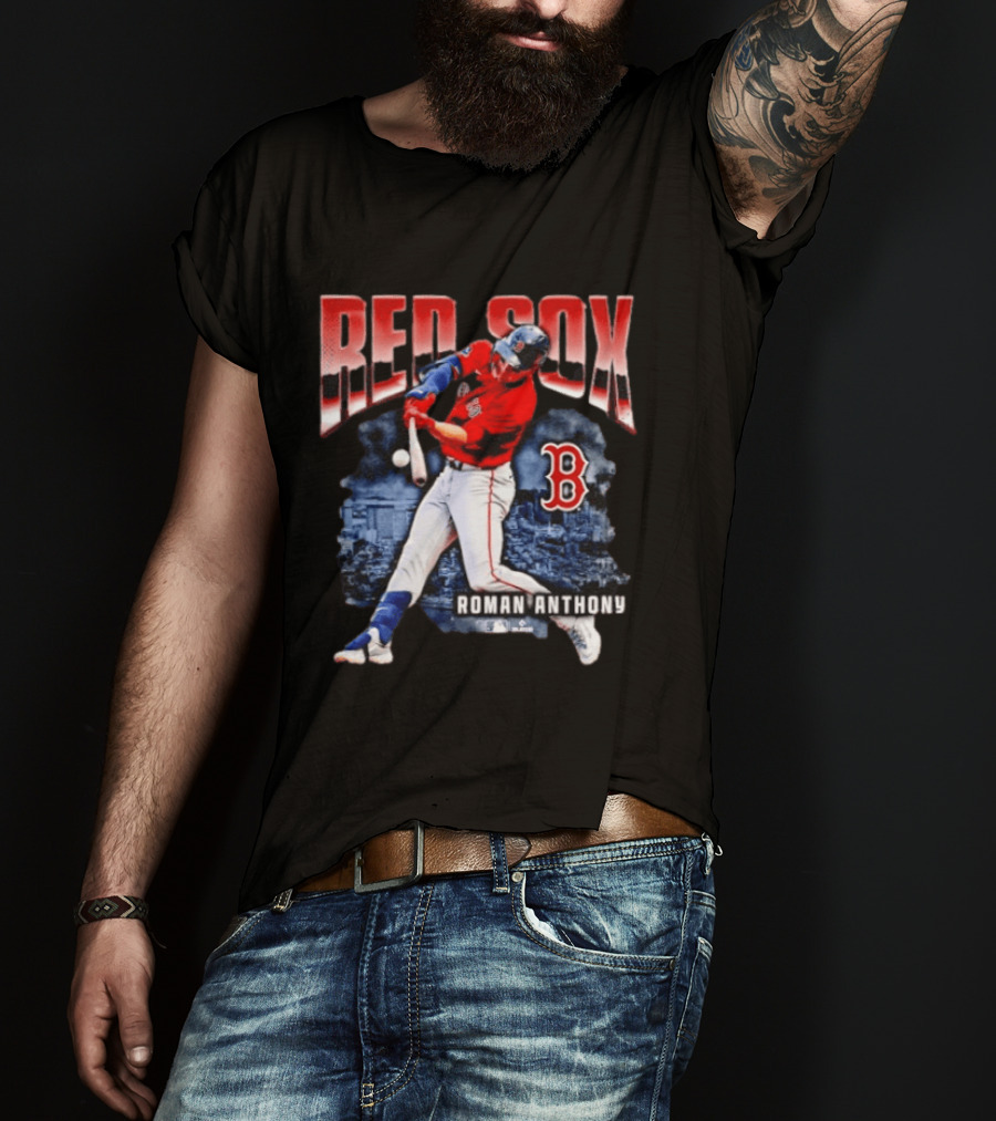 Red Sox Roman Anthony Boston MLB Players Iconic Baseball T-Shirt
