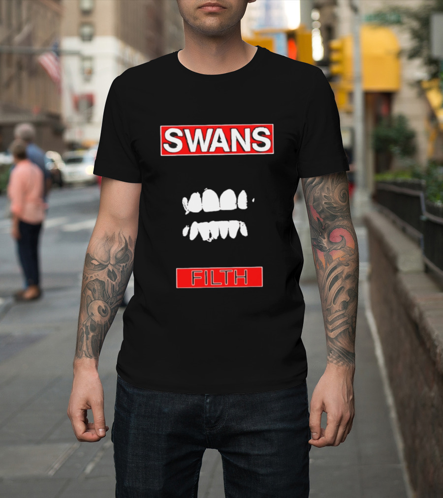 Swans Filth Teeth No Wave Industrial Rock Michael Gira T-Shirt