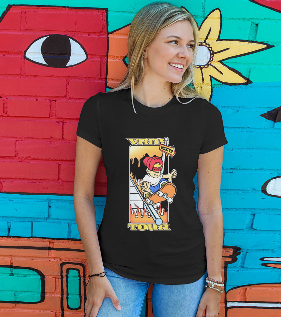 Vans Warped Tour Skater Punk Rock Skateboarding T-Shirt