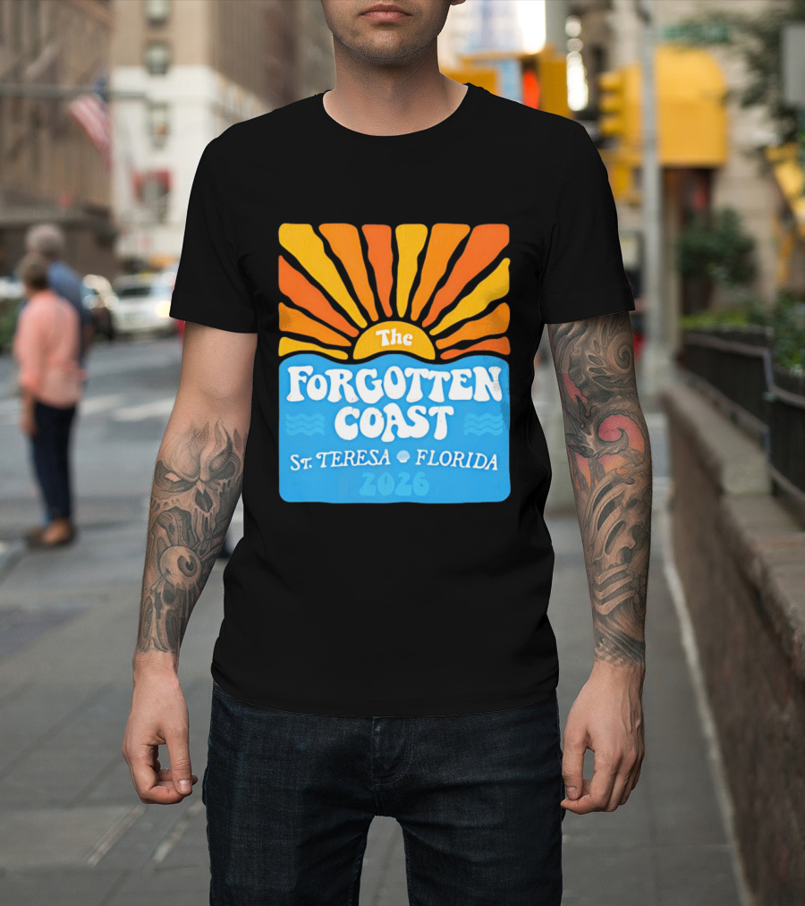 The Forgotten Coast St Teresa Florida 2026 Sunset Waves T-Shirt