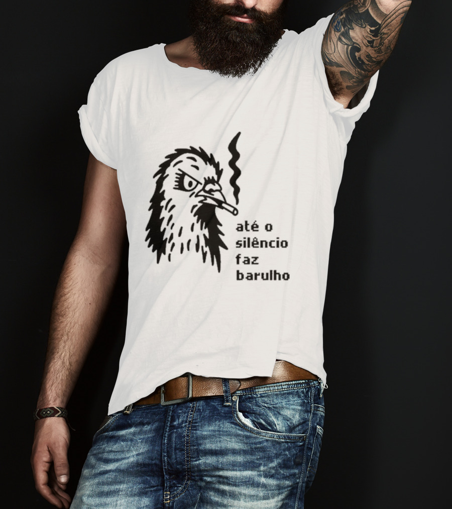 Até O Silêncio Faz Barulho Angry Bird T-Shirt