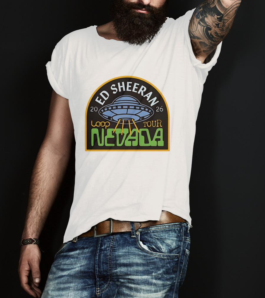 Ed Sheeran 2026 Nevada Loop Tour UFO T-Shirt