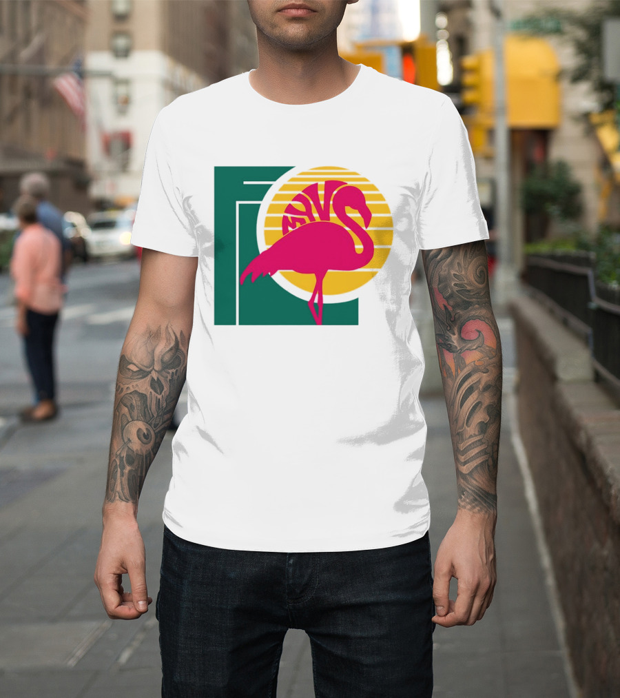 Move Flamingo Sunset Tropical FNS T-Shirt