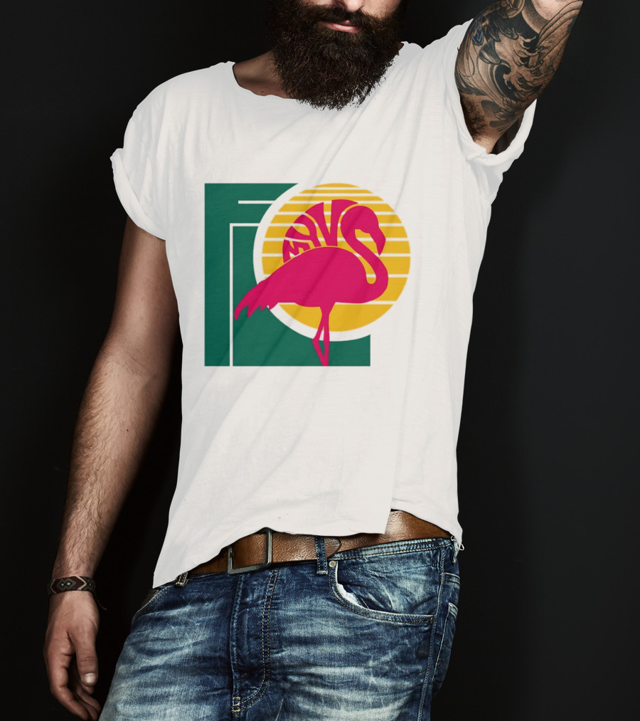 Move Flamingo Sunset Tropical FNS T-Shirt