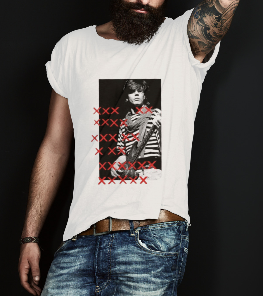 Simon Le Bon Duran Duran 80s Pop Striped T-Shirt