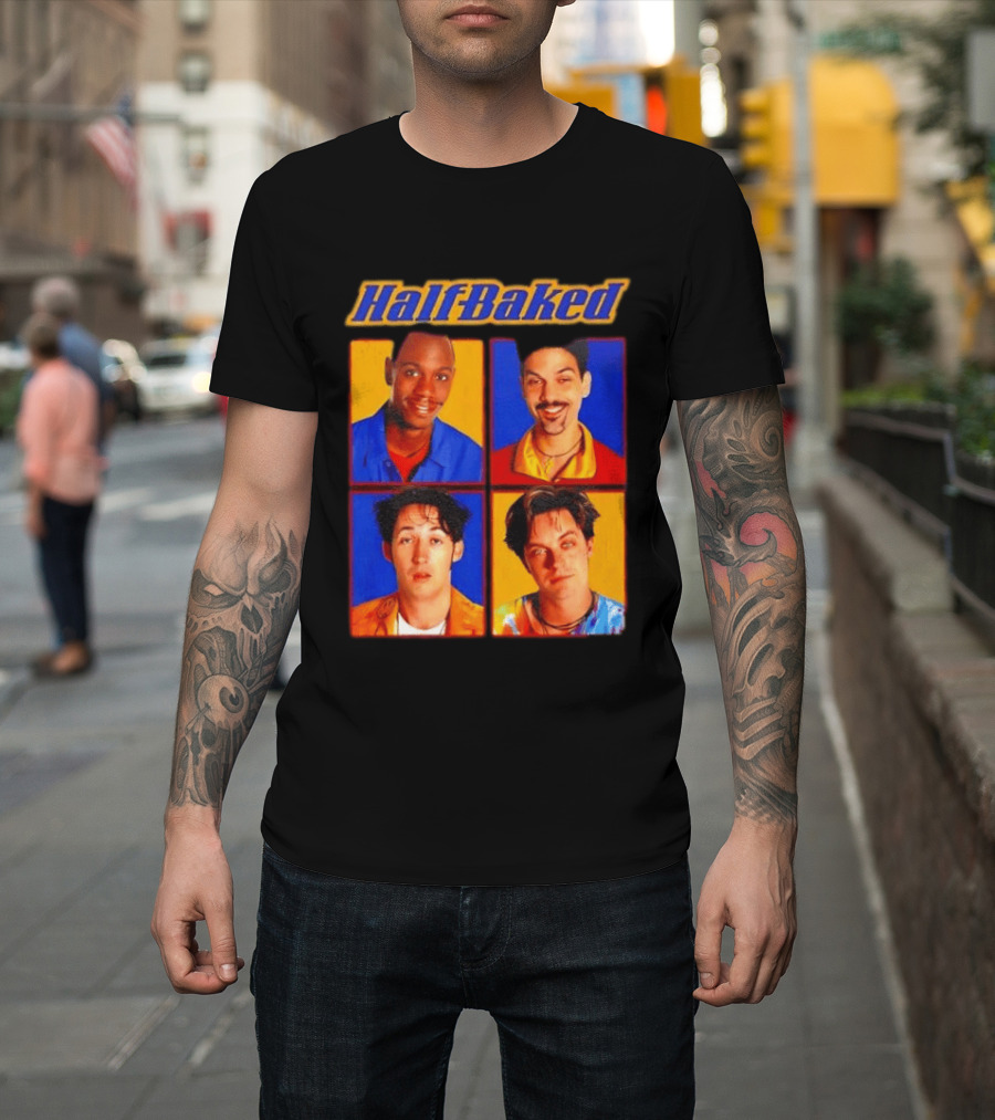 Half Baked Movie Characters Block T-Shirt