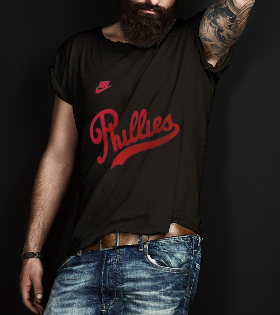 Philadelphia Phillies 2026 Field Of Dreams Phillies Nike Wordmark T-Shirt