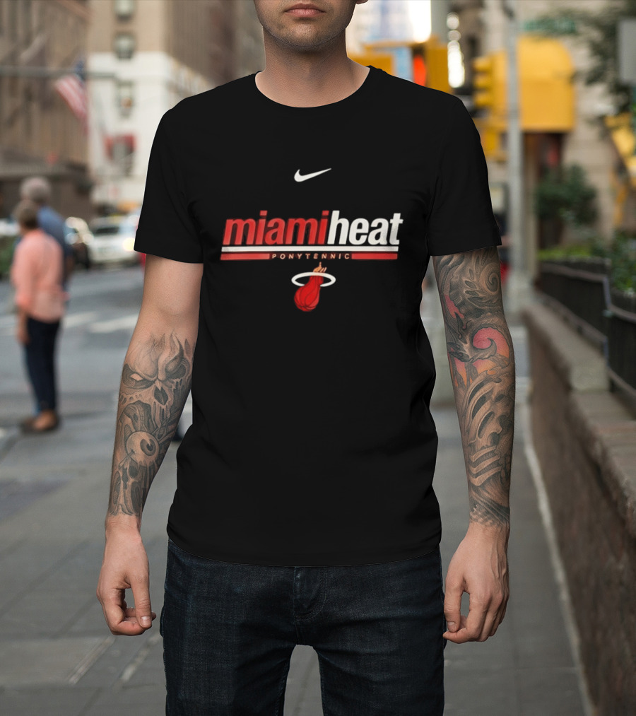 Nike Miami Heat Shaquille O Neal Ponytennis NBA T-Shirt