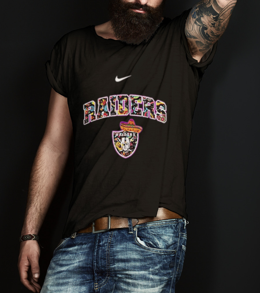 Las Vegas Raiders Hispanic Heritage Sombrero Nike Fiesta T-Shirt
