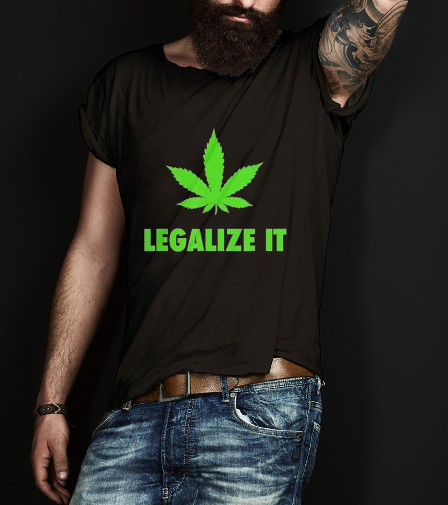 Legalize It Green Marijuana Leaf Cannabis T-Shirt