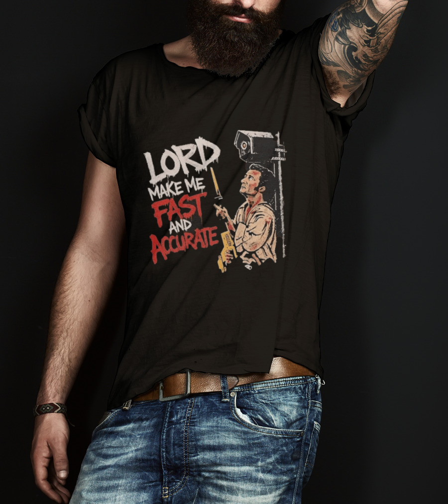 Lord Make Me Fast And Accurate Star Wars Lightsaber Jedi T-Shirt