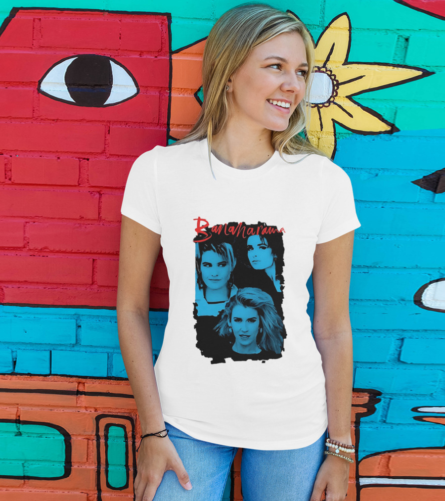 Bananarama True Confessions Album Cover Retro Blue T-Shirt