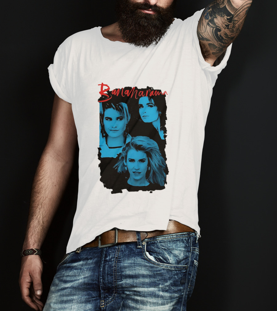 Bananarama True Confessions Album Cover Retro Blue T-Shirt