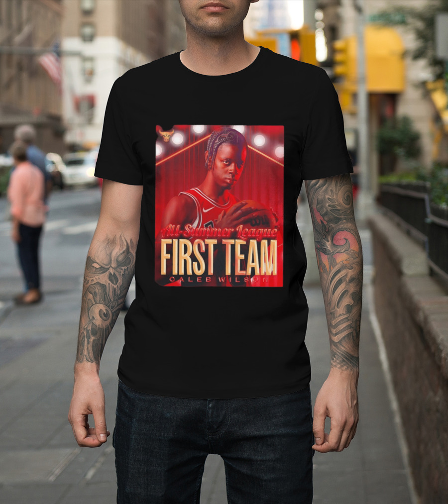 All Summer League First Team Caleb Wilson Basketball 2026 T-Shirt