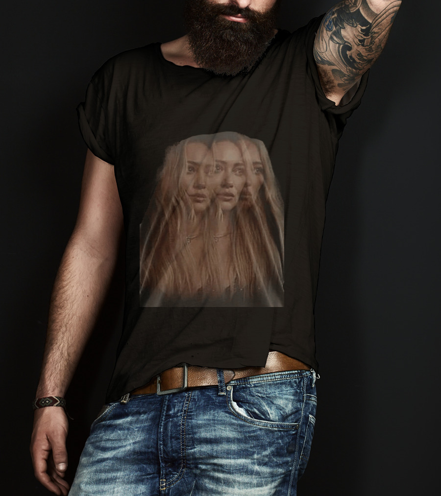 Hilary Duff The Lucky Me Tour 2026 Trippy Multi Exposure Effect T-Shirt
