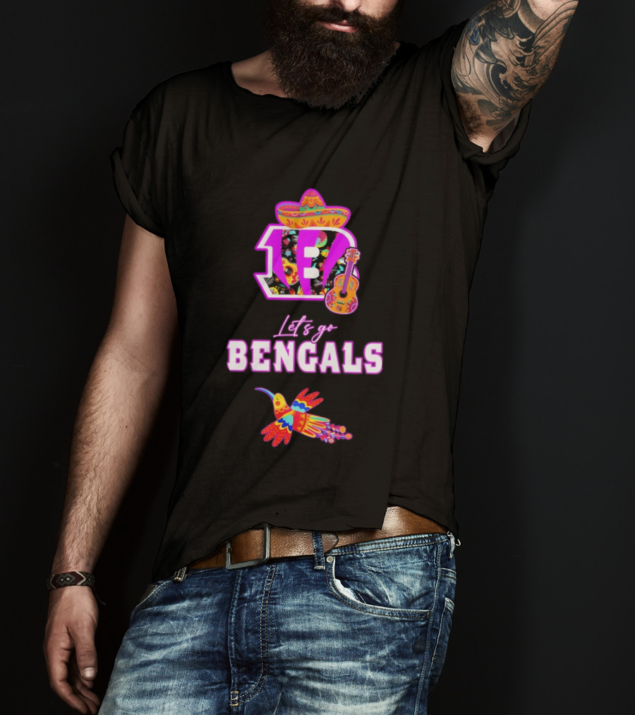 Let's Go Bengals Hispanic Heritage Fiesta Mexican Celebration T-Shirt