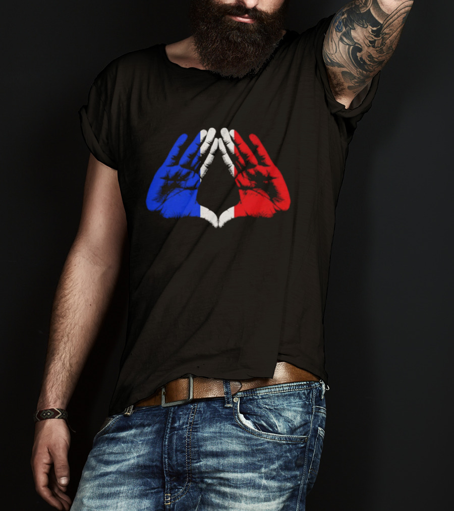 Reasonable Doubt 30th Anniversary Paris Tour French Flag Hands Icon J Z30 T-Shirt