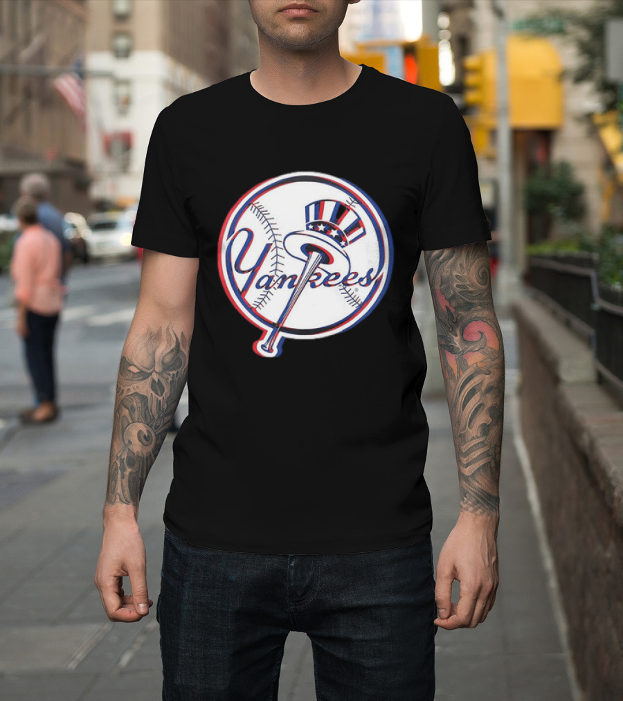 New York Yankees MLB 2026 Glitch Yankees Baseball T-Shirt