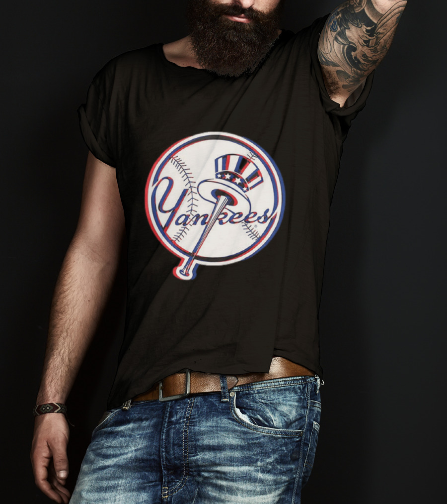 New York Yankees MLB 2026 Glitch Yankees Baseball T-Shirt