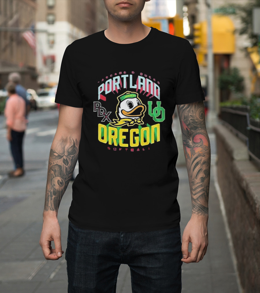 Portland PDX Cascade Ducks Oregon Softball 2026 T-Shirt