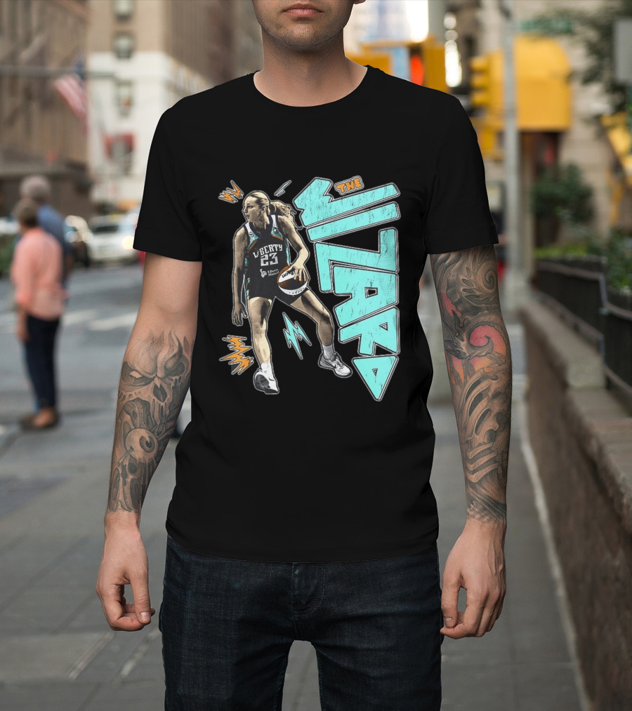 New York Liberty WNBA The Wizard Marine Johannès 23 Basketball T-Shirt
