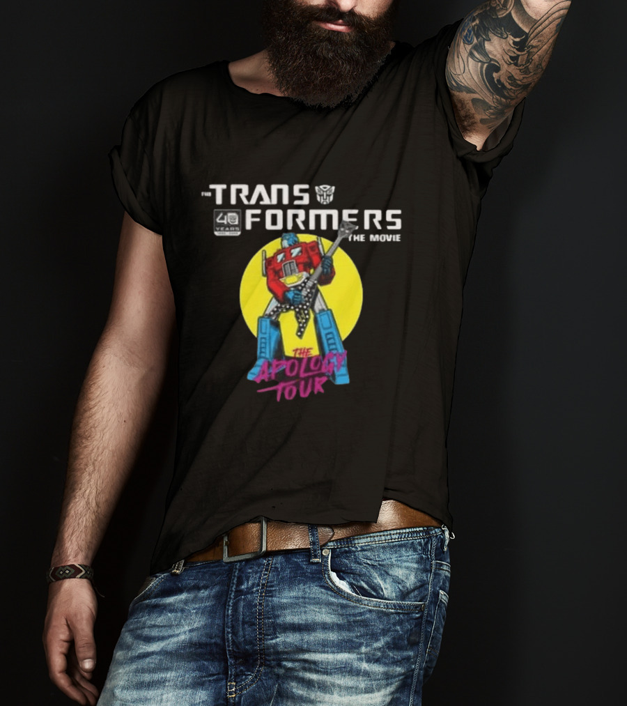 Transformers The Movie 40 Years The Apology Tour 2026 Celebration Of Life Concert House Of Blues July 23 San Diego California T-Shirt
