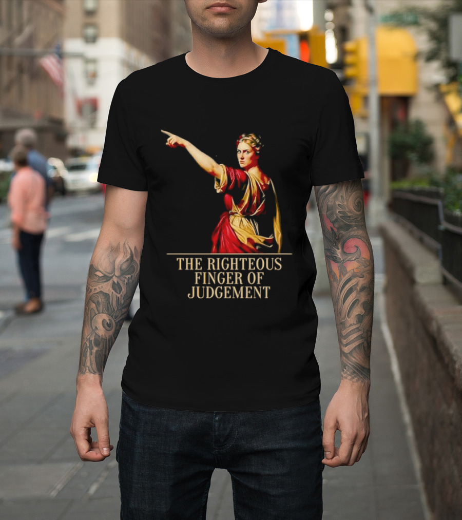 Sophia Cunningham The Righteous Finger Of Judgement Pointing Woman T-Shirt