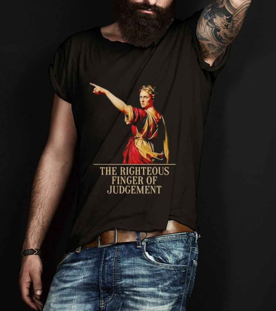 Sophia Cunningham The Righteous Finger Of Judgement Pointing Woman T-Shirt