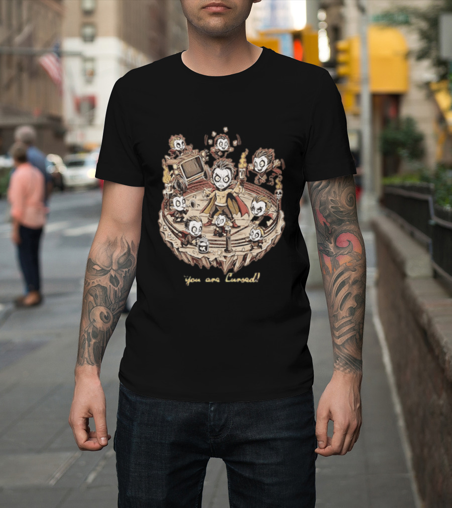Vampire Ring Leader Performers You Are Cursed Ensemble With Miniature Creatures T-Shirt