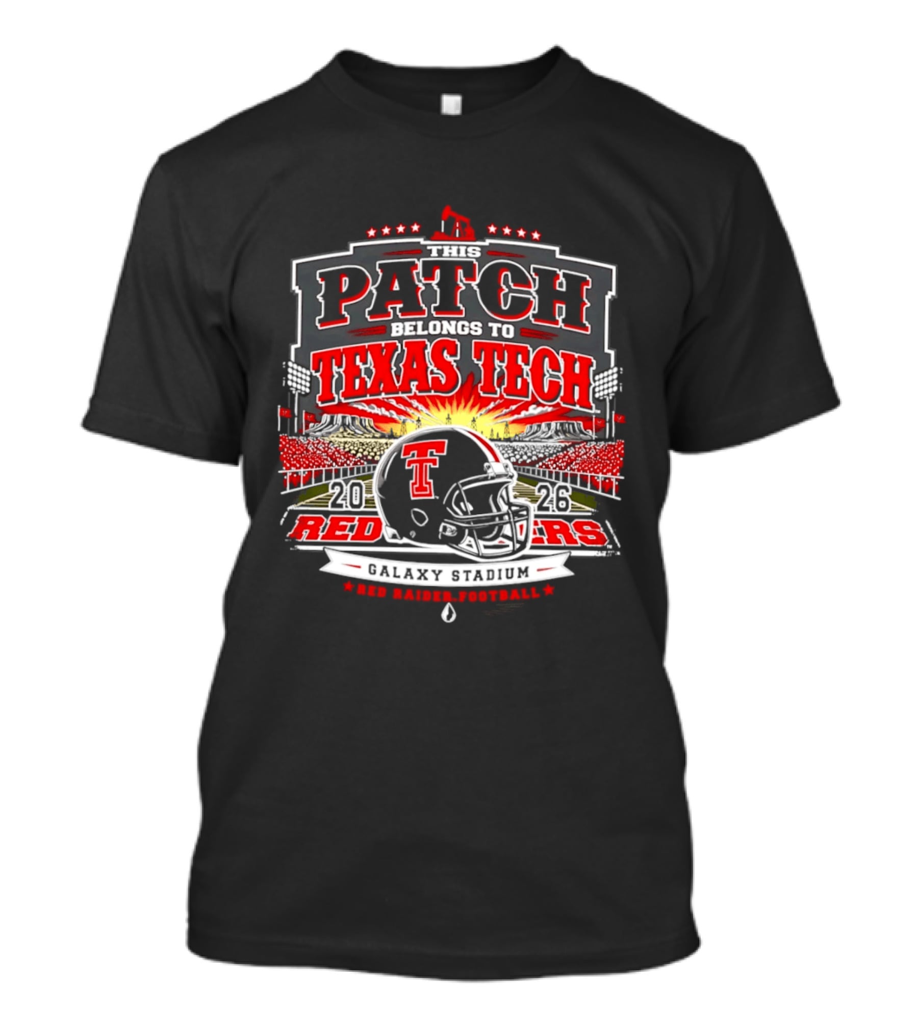 Texas Tech Red Raiders 2026 Wreck 'Em Game Day Patch Belongs To Texas Tech T-Shirt