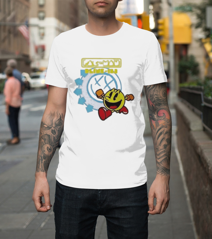 Pac Man Blink 182 Band Crossover Collaborative T-Shirt