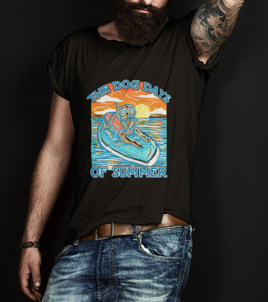 The Dog Days Of Summer Golden Retriever Snorkeling Adventure T-Shirt