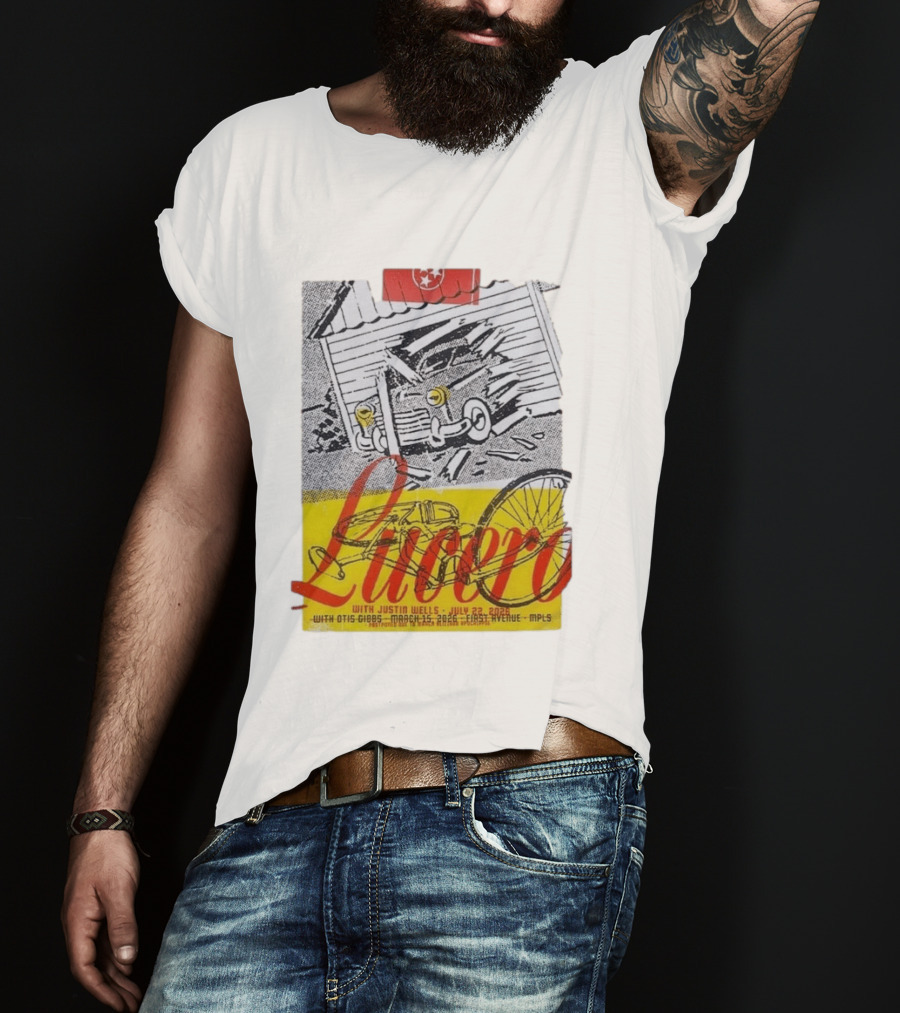 Lucero 20th Anniversary With Justin Wells July 2026 First Avenue MPLS T-Shirt