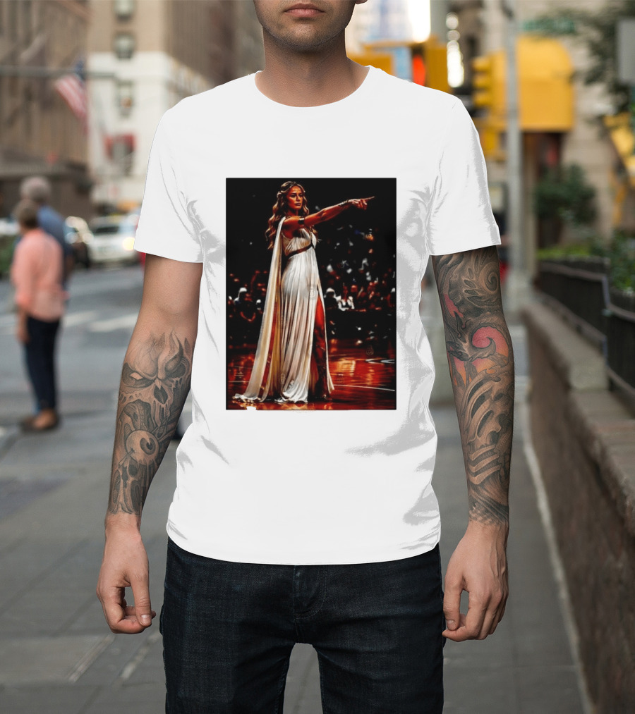 Sophia Cunningham WNBA Goddess Pointing Her Finger Basketball Victory Empowerment T-Shirt