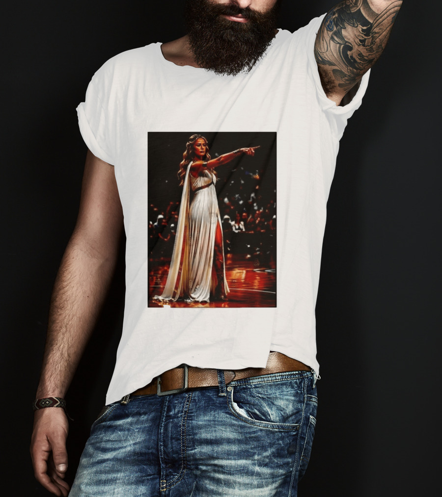 Sophia Cunningham WNBA Goddess Pointing Her Finger Basketball Victory Empowerment T-Shirt