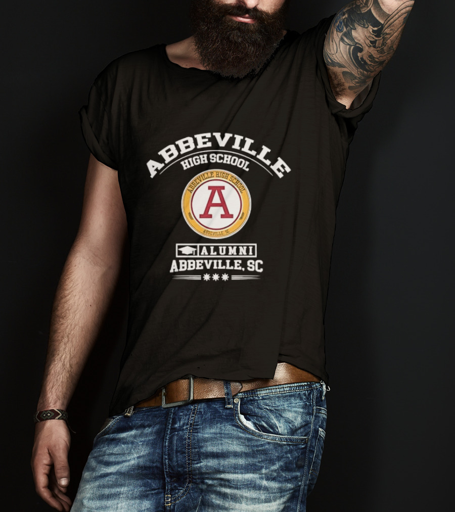 Abbeville High School Alumni A Emblem Abbeville SC Graduation T-Shirt