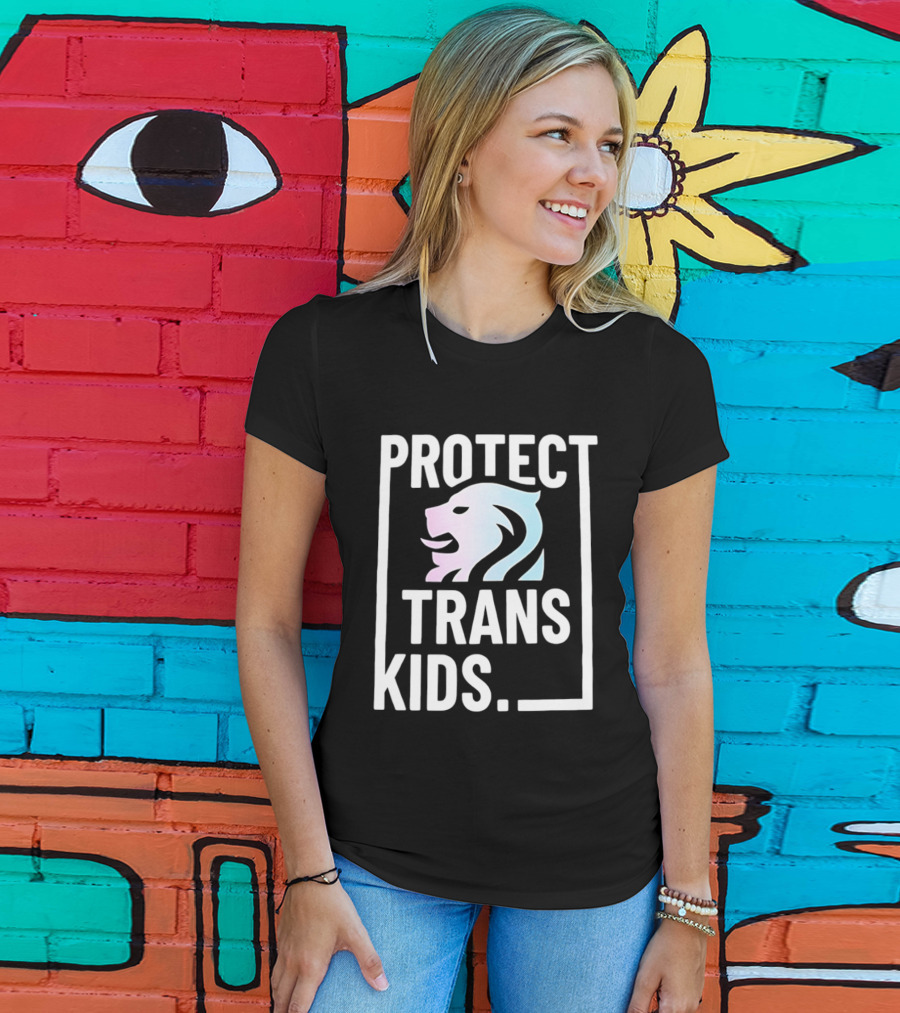Protect Trans Kids Lion T-Shirt