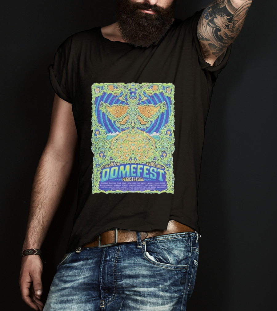 Domefest Line Up At ACE Adventure Resort In New River Gorge West Virginia On August 6 8 2026 T-Shirt