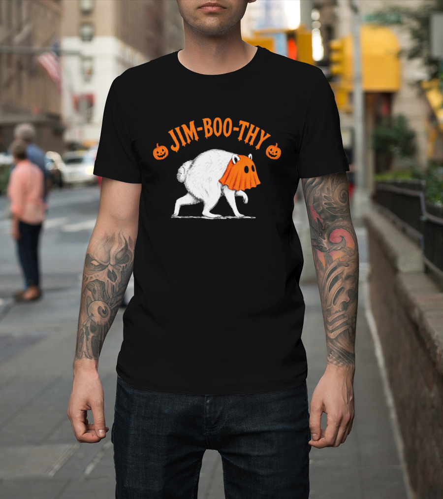 Jim Boo Thy Trash Panda Ghost Raccoon Halloween Meme T-Shirt