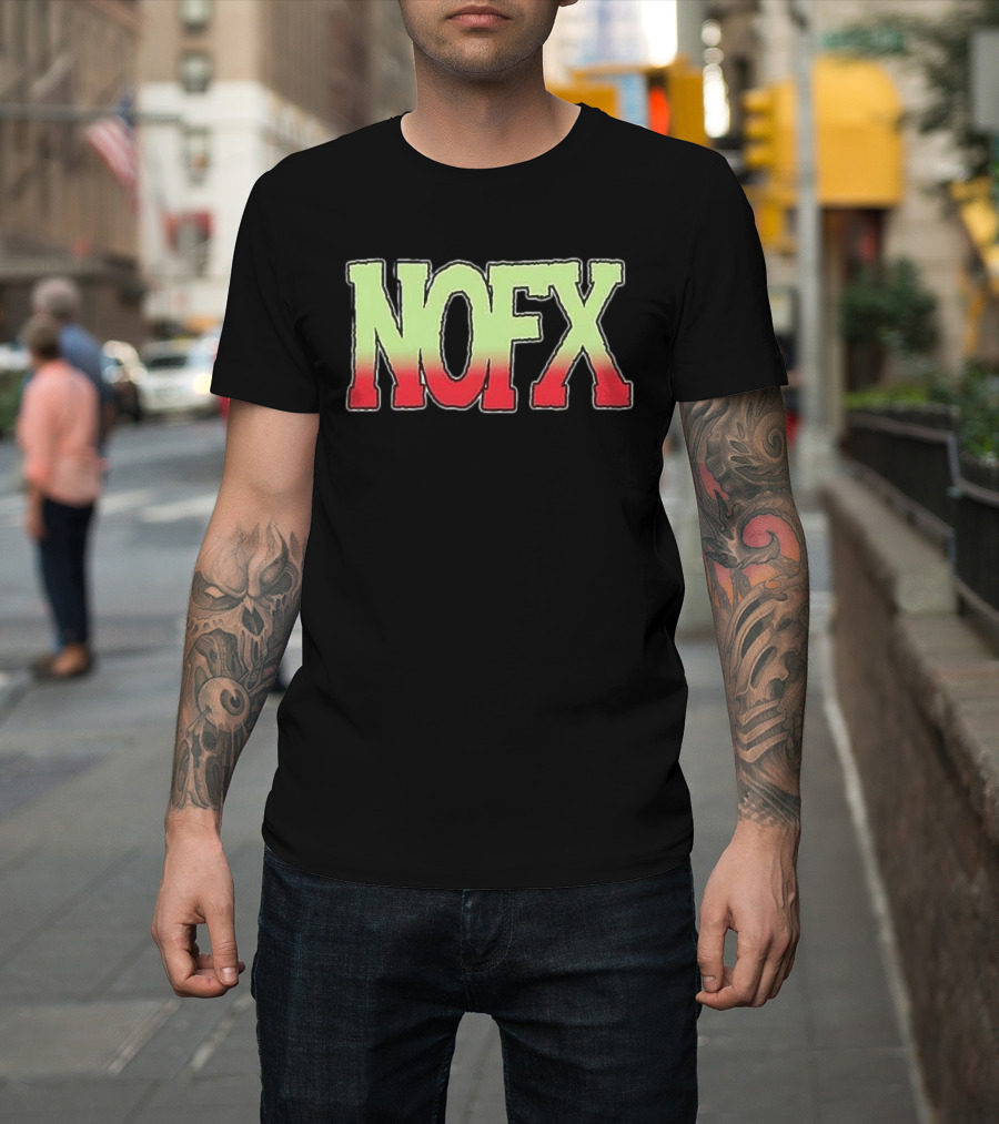 NOFX Ribbed Tour 1991 Vintage Style Nostalgic Punk Band Merch T-Shirt