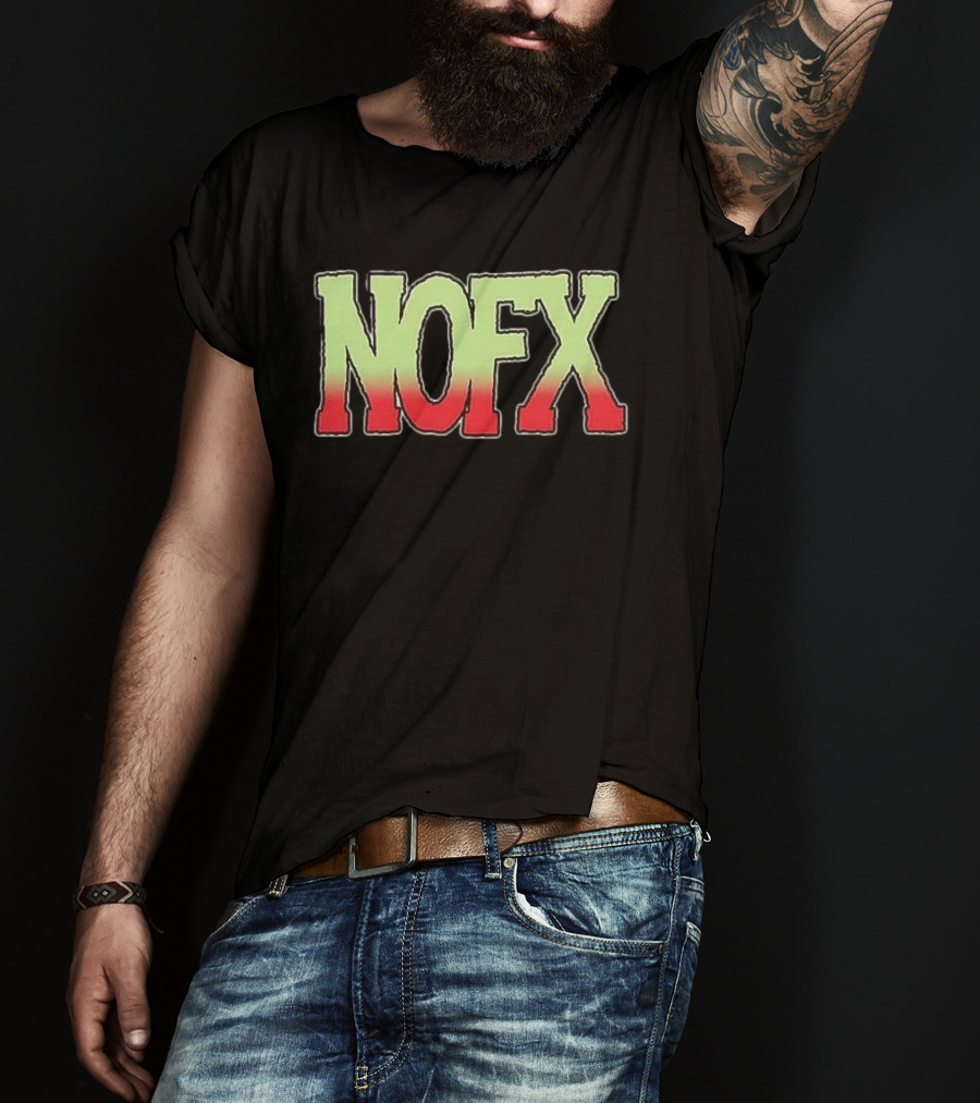 NOFX Ribbed Tour 1991 Vintage Style Nostalgic Punk Band Merch T-Shirt