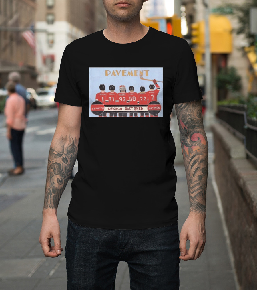 Pavement Band Chicago Salt Shed Nap Eyes July 22 2026 Hockey T-Shirt