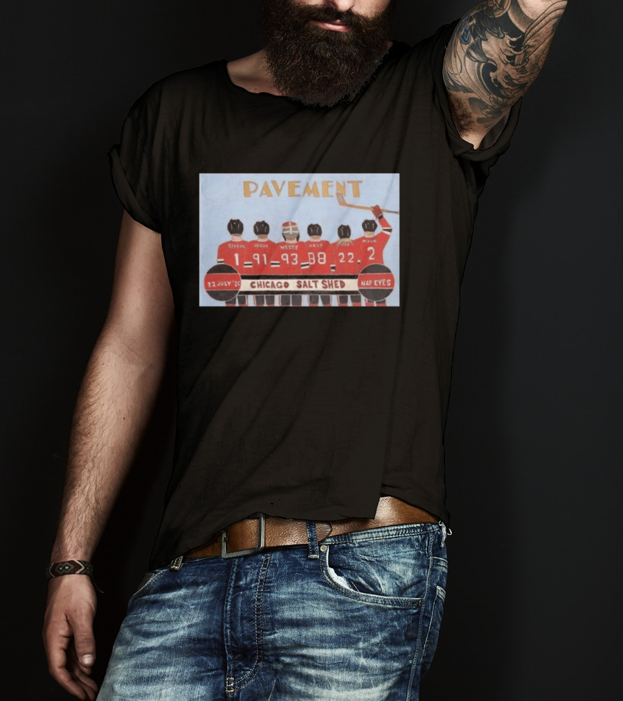 Pavement Band Chicago Salt Shed Nap Eyes July 22 2026 Hockey T-Shirt