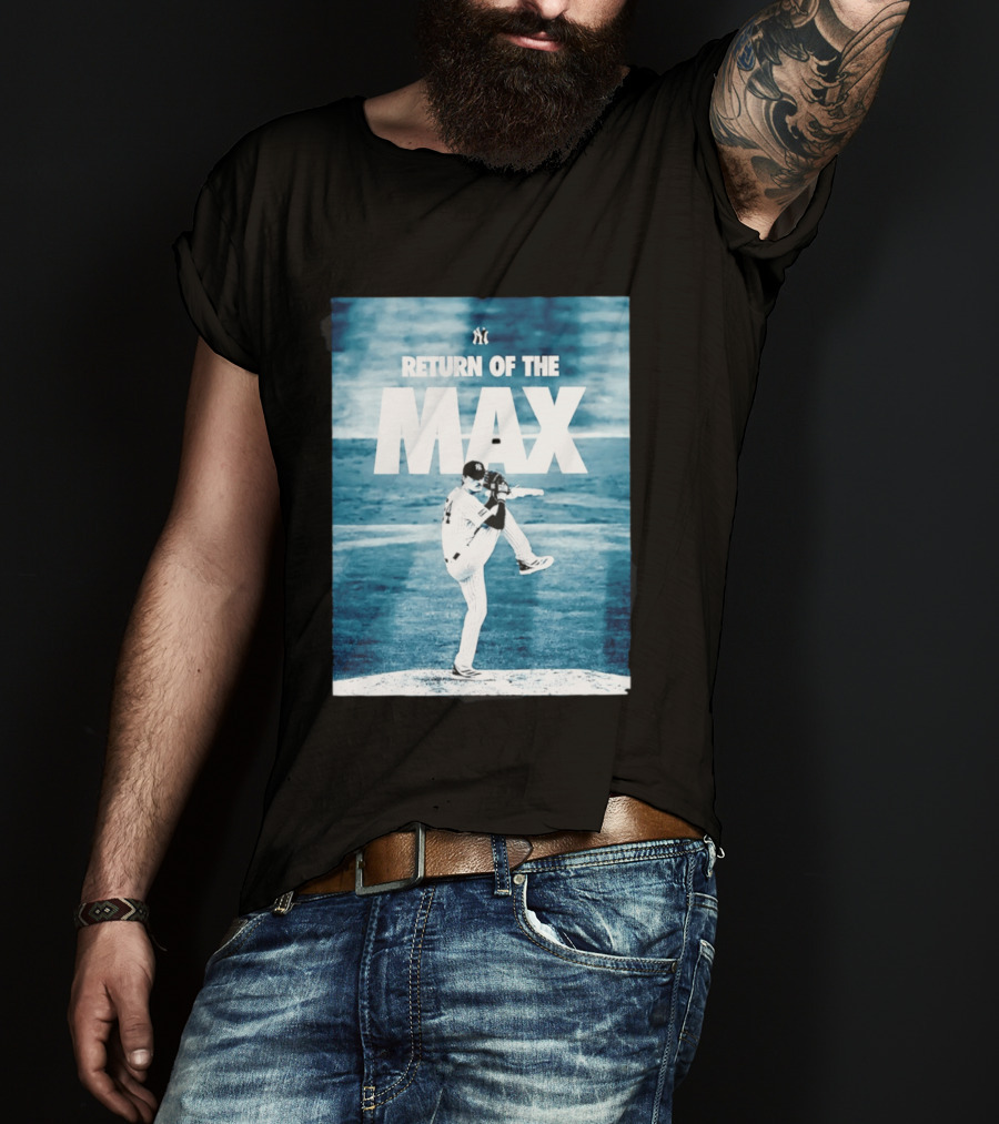 Return Of The Max Fried New York Yankees 54 MLB Pitching Action T-Shirt