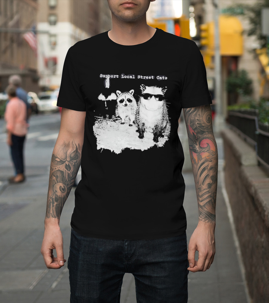 Support Local Street Cats Feline Advocacy T-Shirt