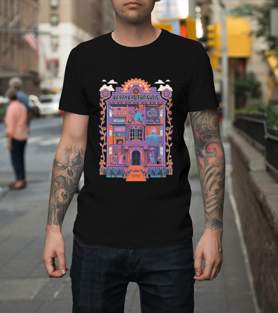 Death Cab For Cutie At Coastal Credit Union Music Park Walnut Creek Raleigh July 22 2026 T-Shirt