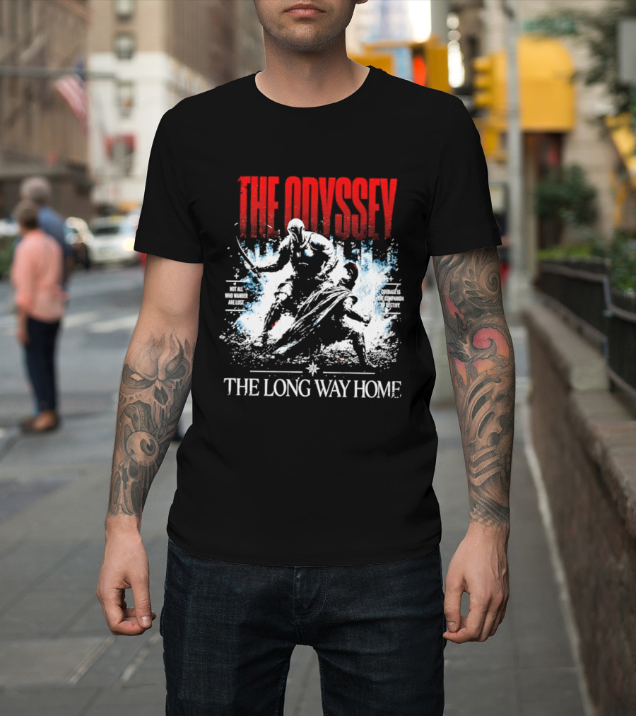 The Odyssey The Long Way Home Skiing Adventure T-Shirt