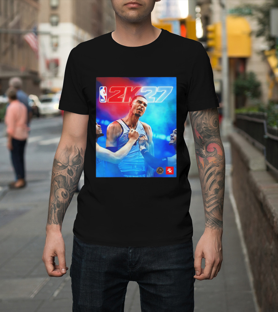 NBA 2K27 Victor Wembanyama San Antonio Spurs T-Shirt